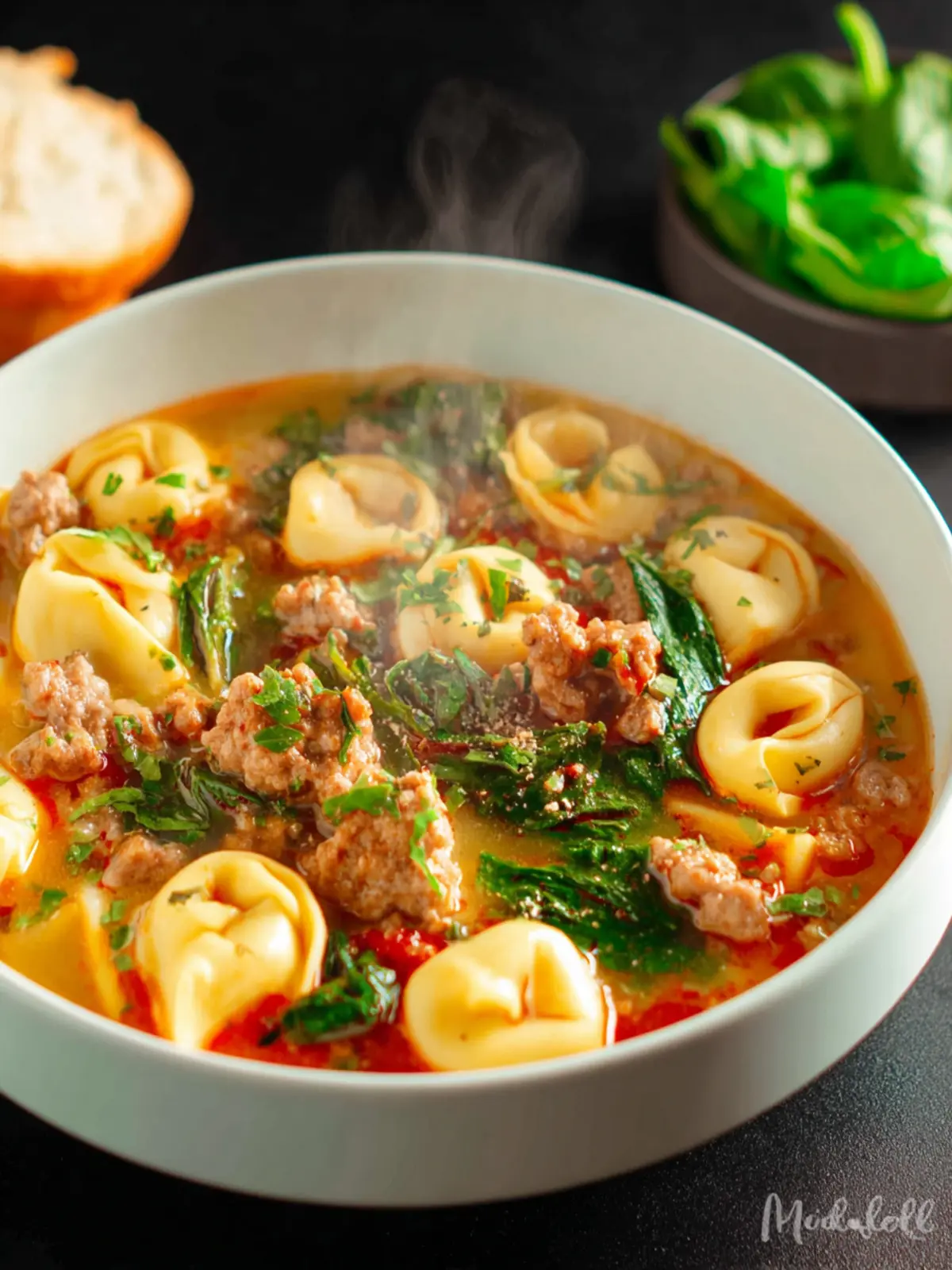 Italian Sausage Tortellini Soup Recipe First Image