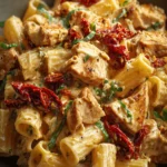 Spicy Chicken Creamy Pasta with Sun-Dried Tomatoes First Image