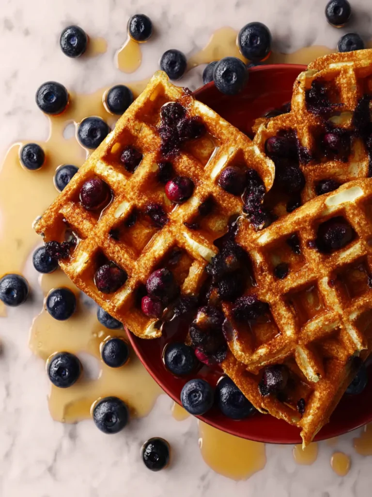 Blueberry Waffles (Crisp and Nutritious) First Image