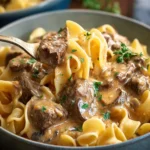 Irresistible Slow-Cooker Beef Stroganoff Recipe Delight First Image