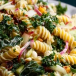 Kale Pasta Salad with Ginger Dijon Dressing First Image