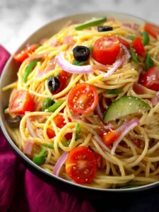 Spaghetti Salad with Italian Dressing Recipe First Image