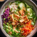 Spring Roll Bowls with Peanut Sauce First Image