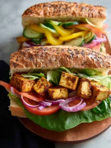 Veggie Subs with Seasoned Tofu First Image