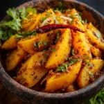 Achari Aloo Recipe (Indian Pickle-Spiced Potato Curry) First Image