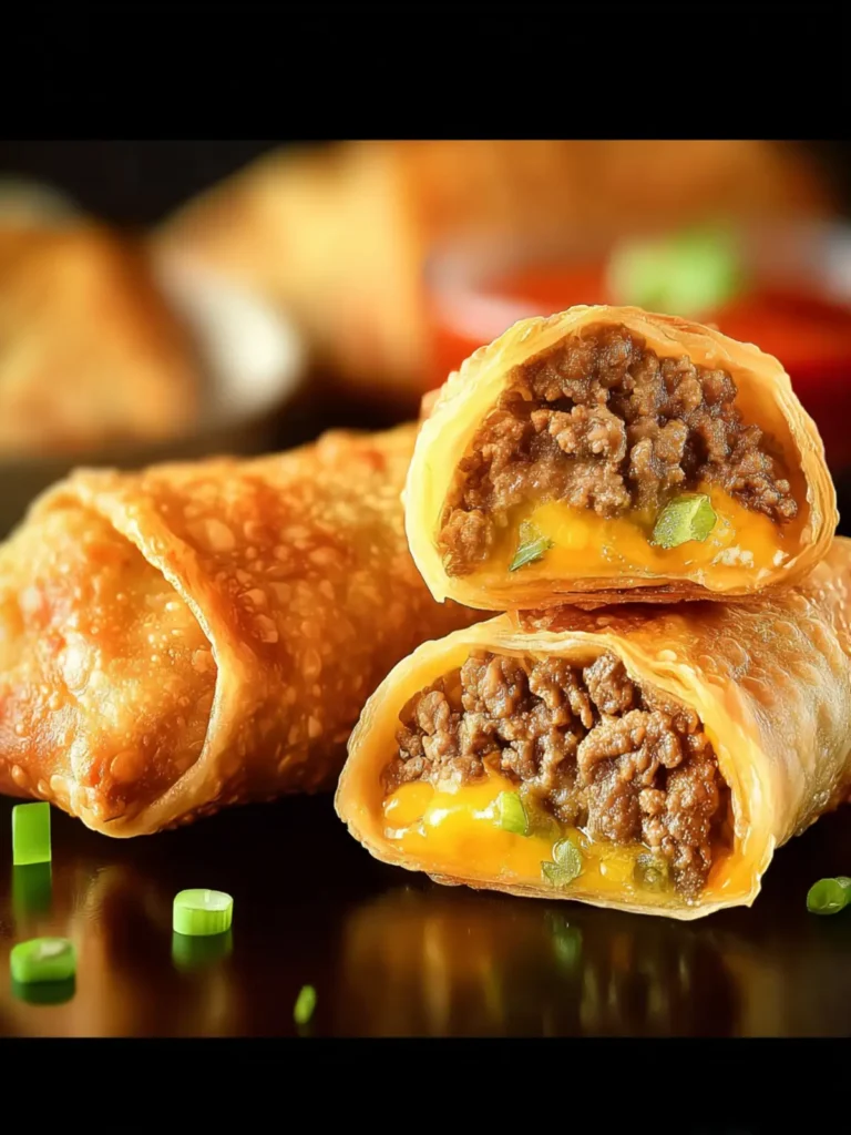 Cheeseburger Egg Rolls – The Perfect Party Snack First Image