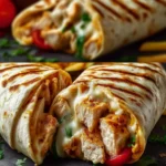 Cheesy Garlic Chicken Wraps First Image