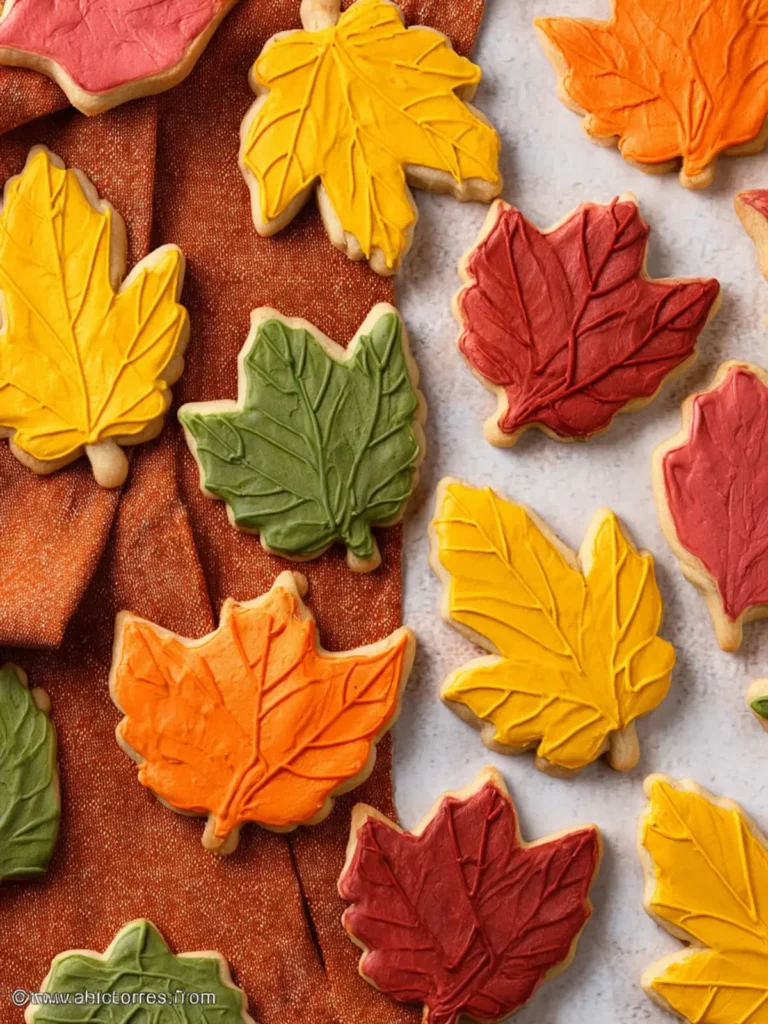 Fall Leaf Sugar Cookies First Image