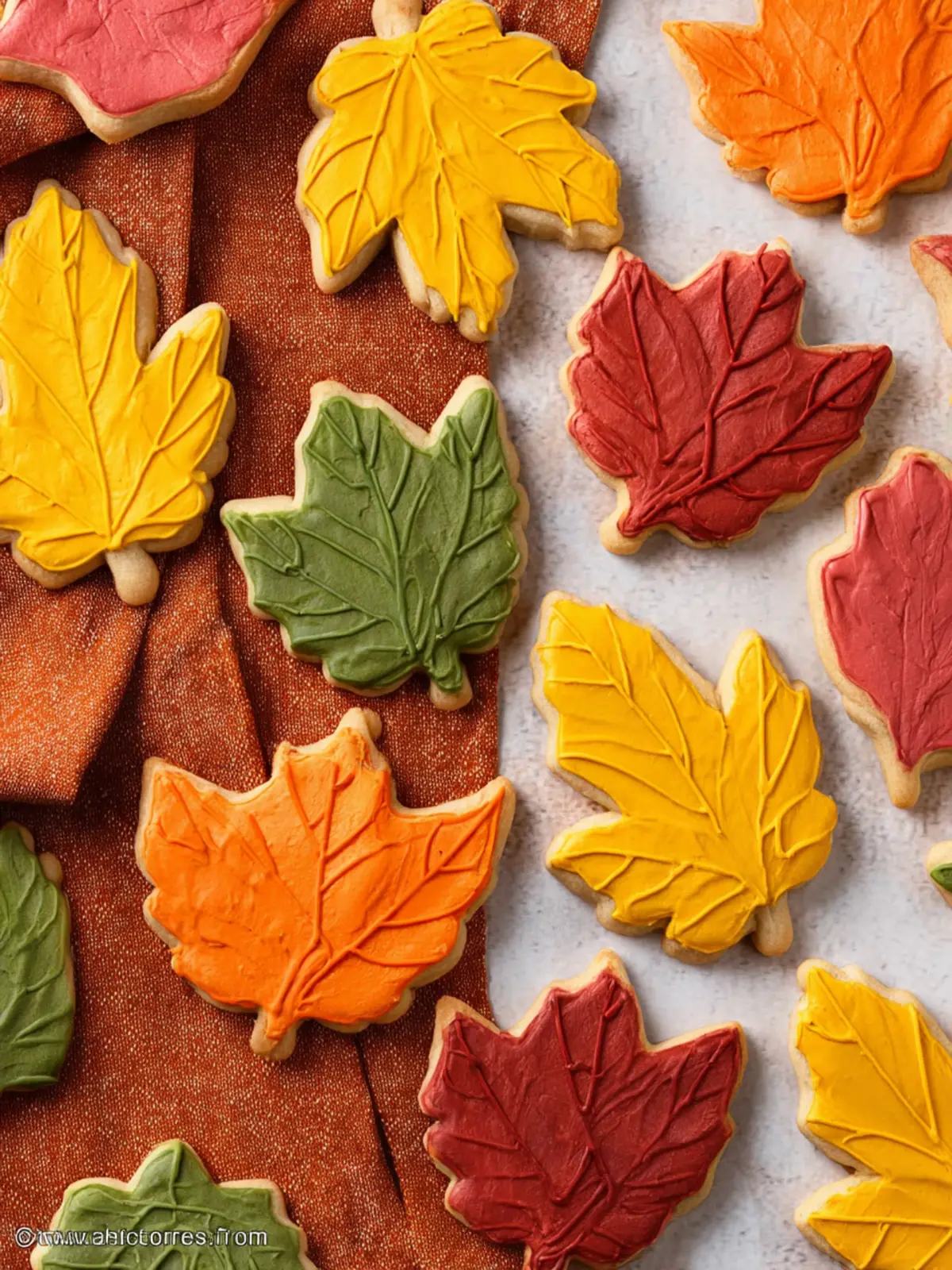 Fall Leaf Sugar Cookies First Image