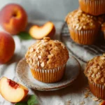 Fresh Peach Muffins First Image
