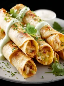 Green Chile Chicken Taquitos First Image