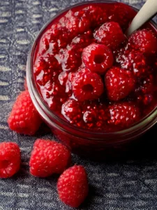 Quick Raspberry Compote Recipe First Image
