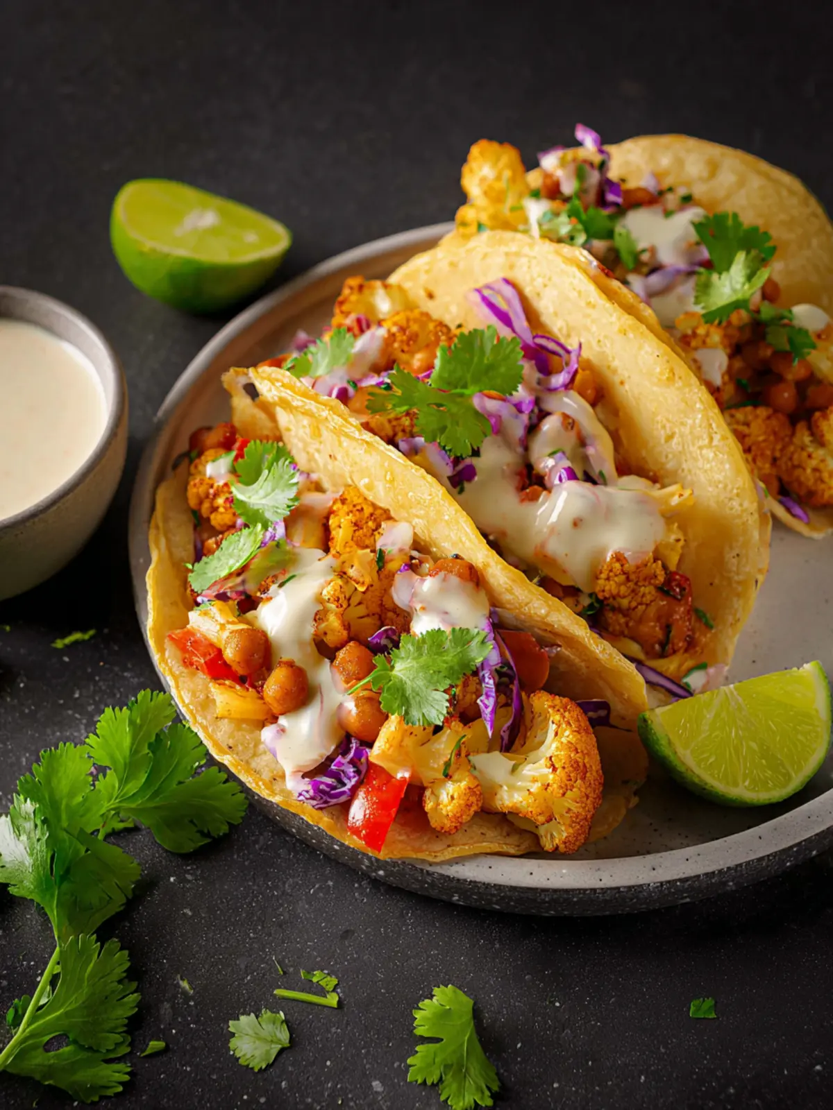 Chickpea Cauliflower Tacos First Image
