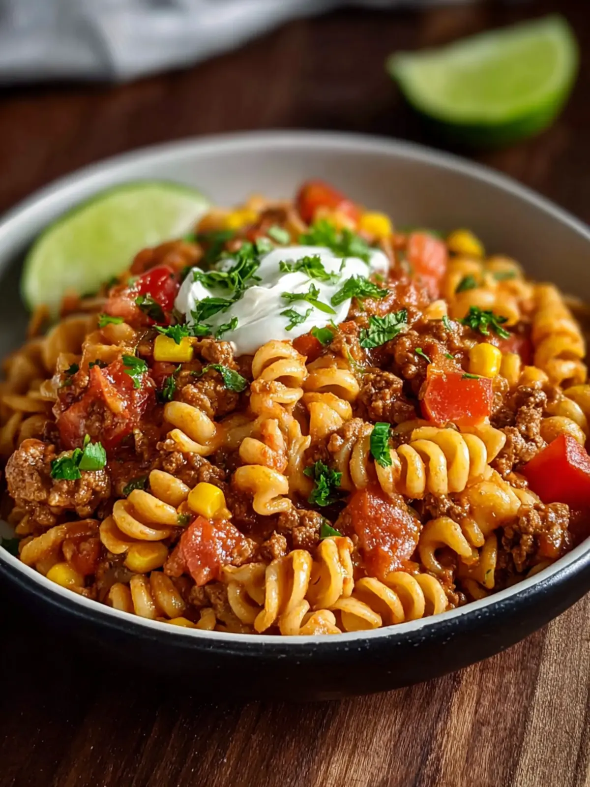 Crockpot Taco Pasta First Image