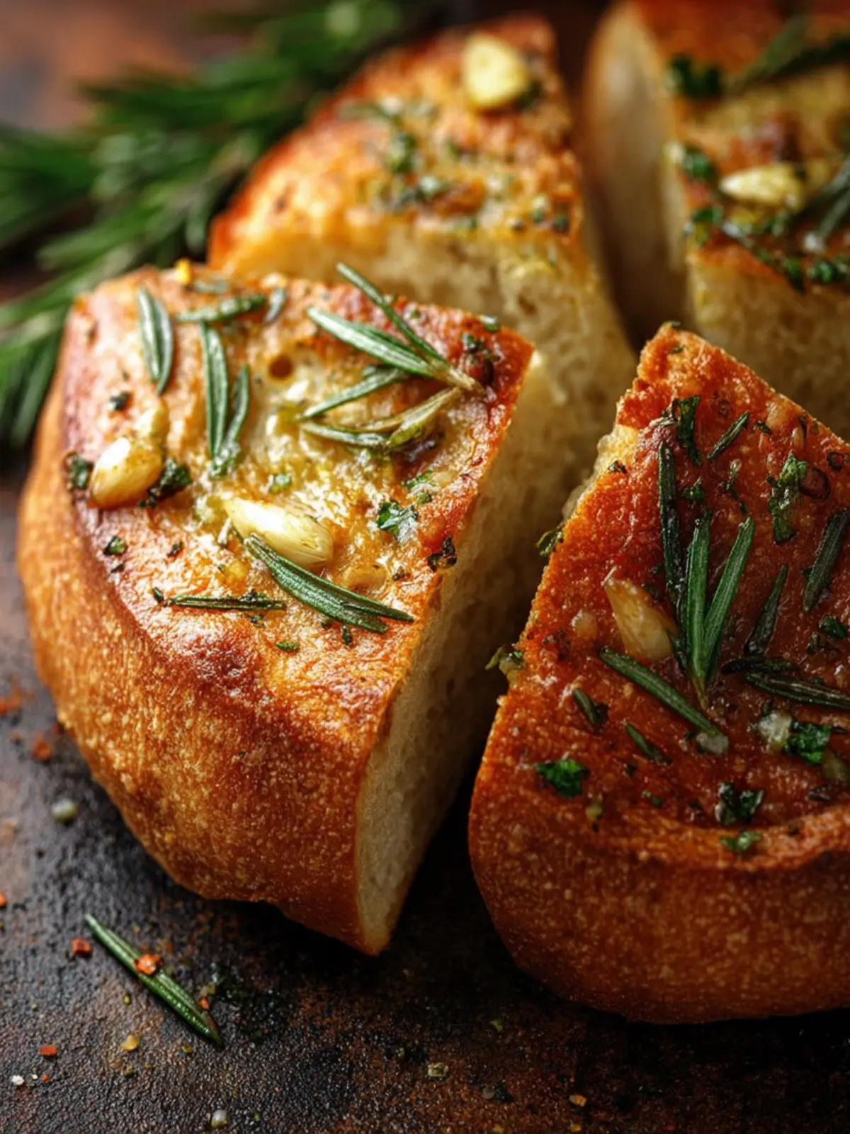 Rosemary Garlic Bread First Image