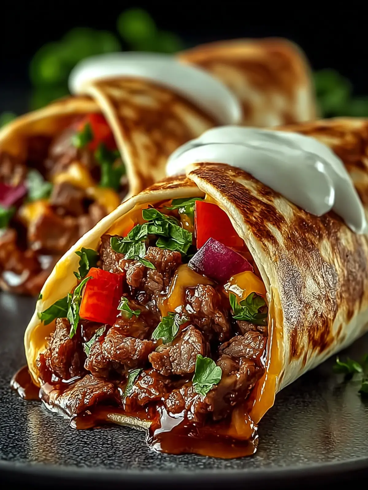 cherry beef crunch wraps First Image