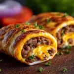garlic butter cheeseburger rollups First Image