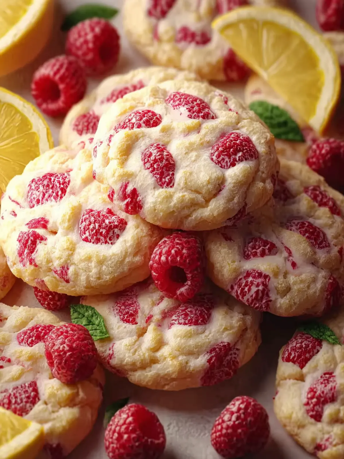 lemon raspberry cookies First Image